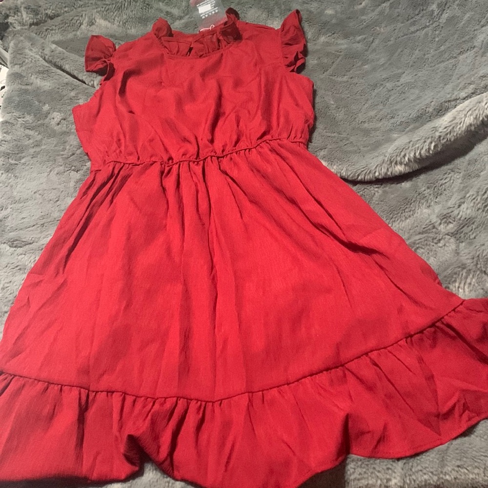 Burgandy Mini Dress